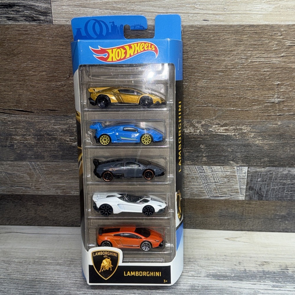 2020 Hot Wheels Lamborghini 5 Pack Veneno Huracan Murcielago Aventador Gallardo